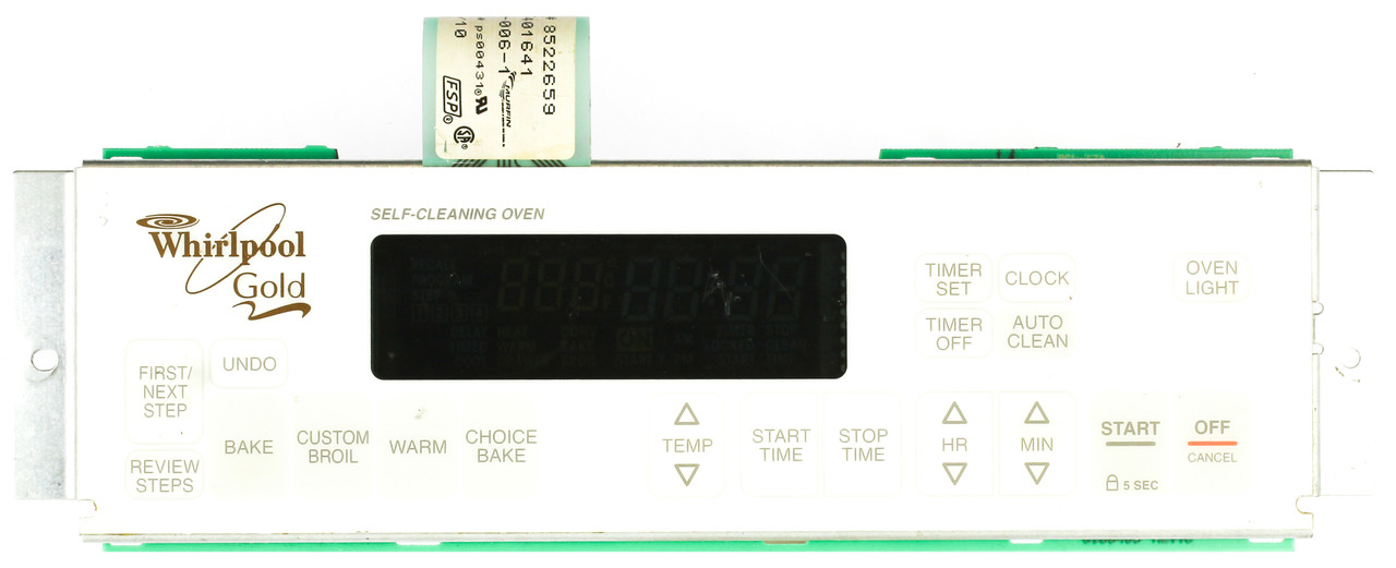 Whirlpool 8274016 Range Stove Oven Control Board -White 