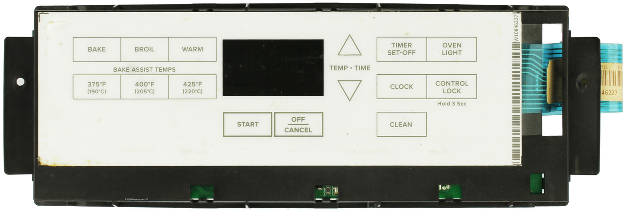 Amana Whirlpool Range W10837804 Control Board - White Overlay