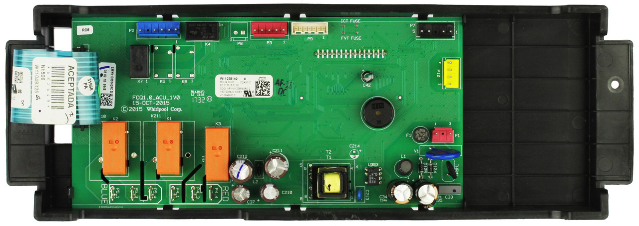 Whirlpool Range W11038140 Control Board - No Overlay