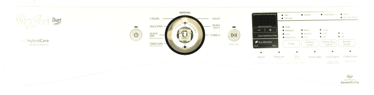 Genuine OEM Whirlpool Washer W10678952  Control Panel