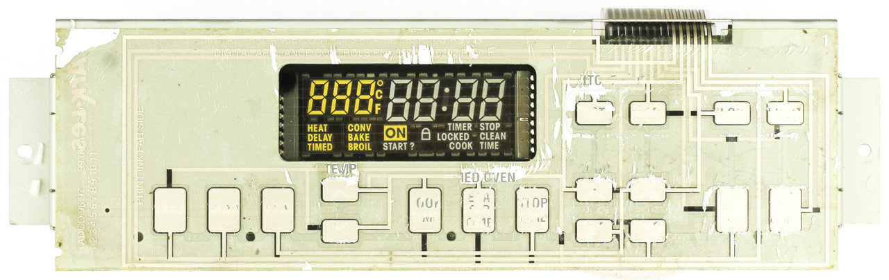 Whirlpool Oven 8053740 Display Control Board - No Overlay