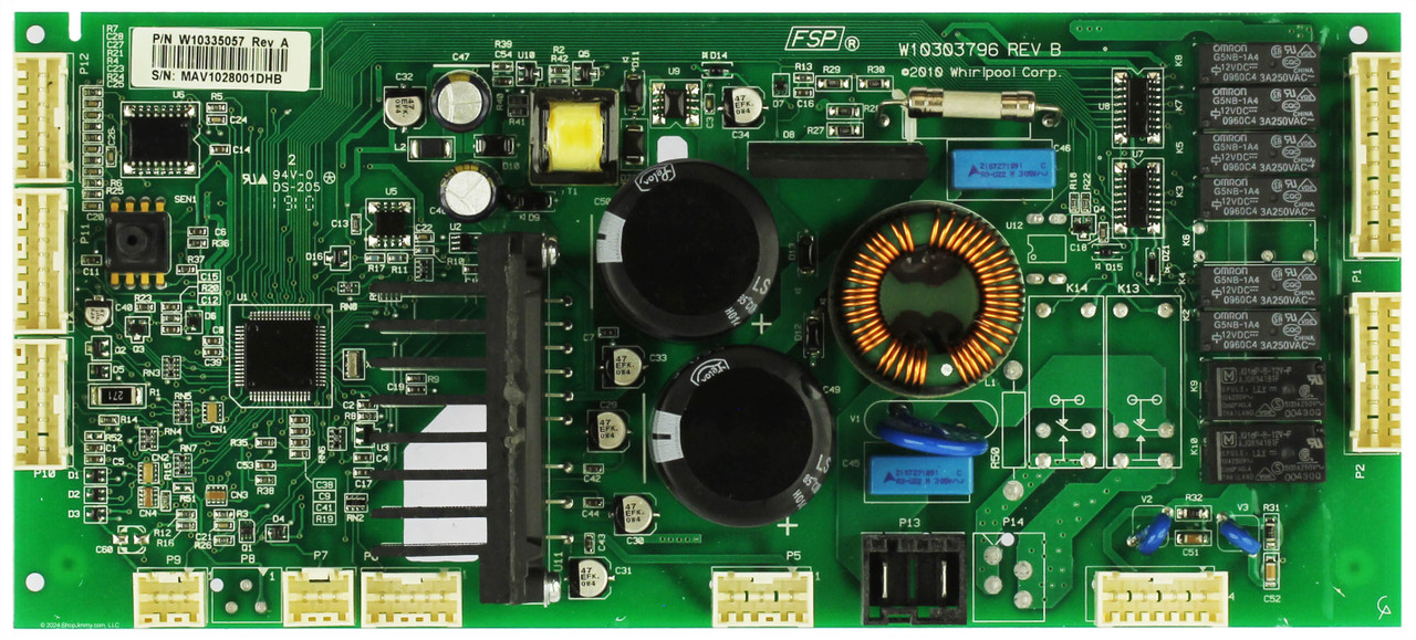 Maytag Whirlpool W10335057NH Washer Control Board