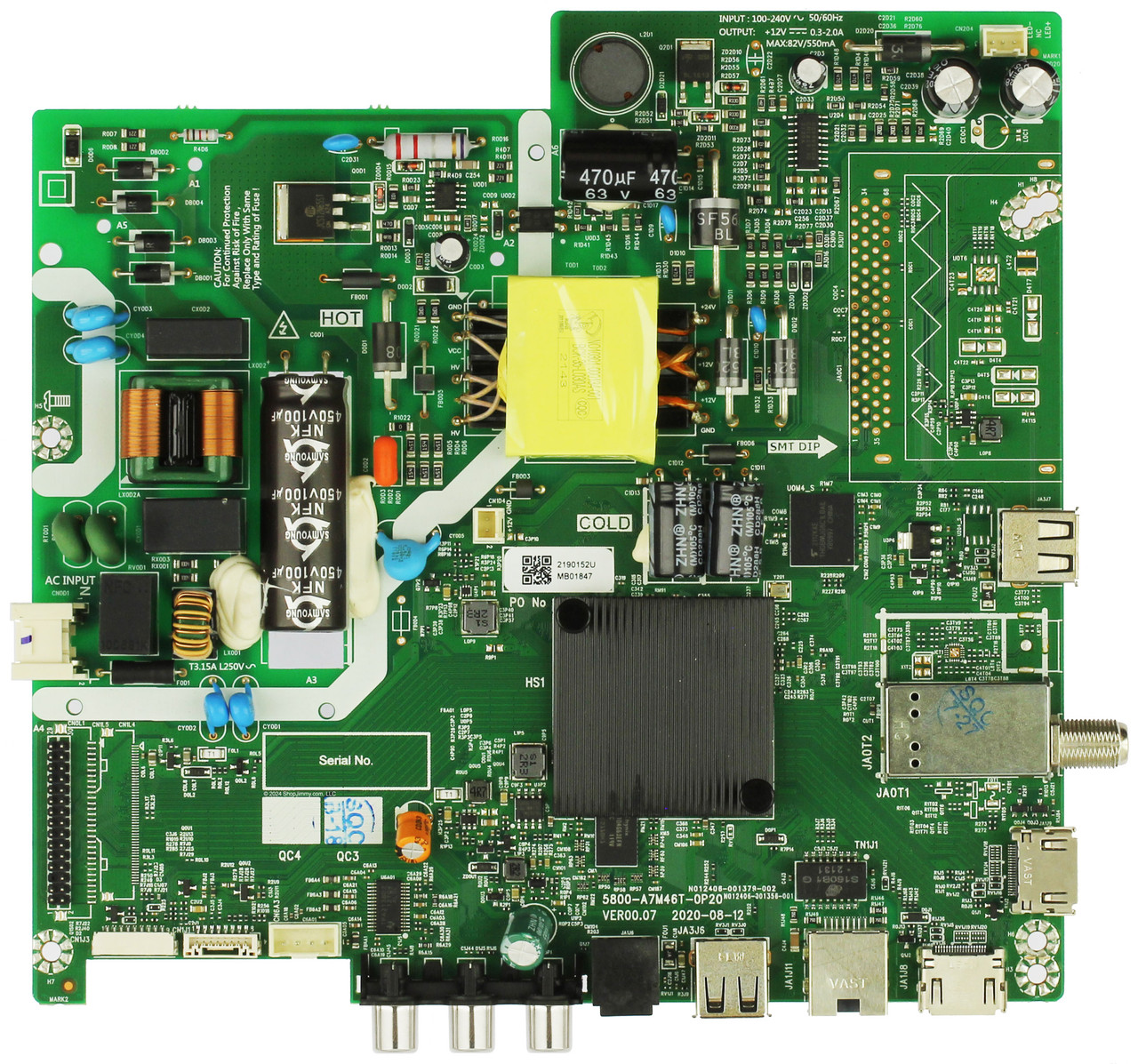 Metz 5800-A7M46T-0P20 Main Board for 42S3M