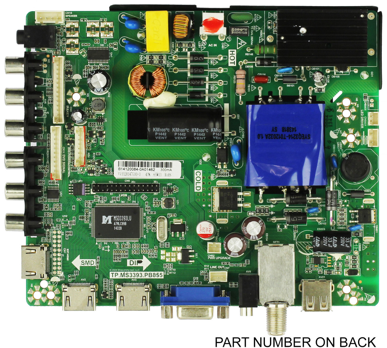 Proscan PO141200354-T1411-204 Main Board / Power Supply Board