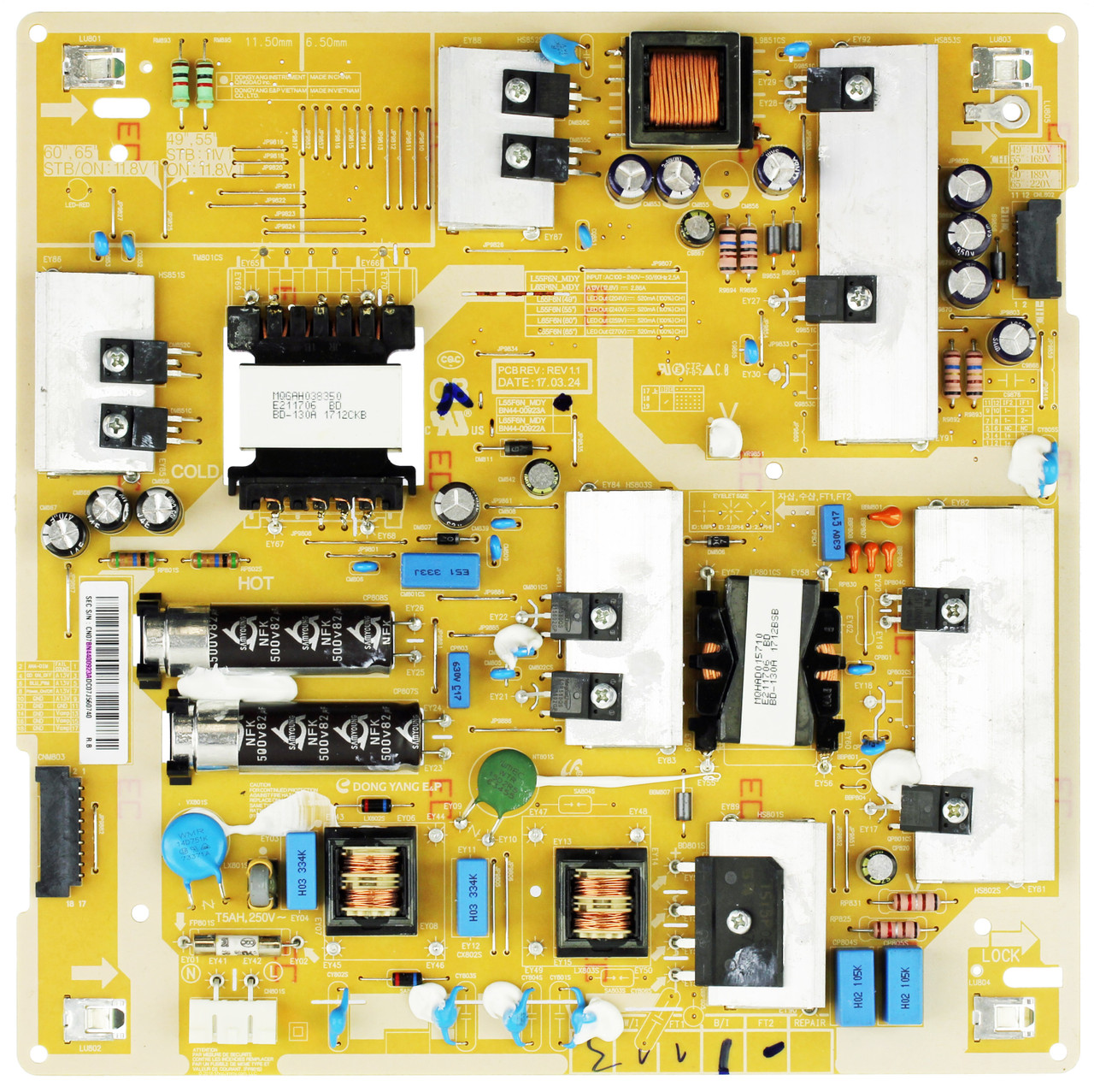 Samsung BN44-00923A Power Supply / LED Board
