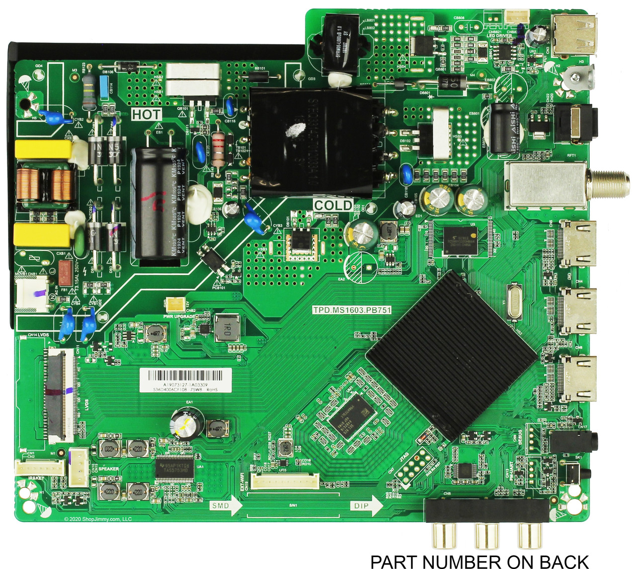 Westinghouse 515Y16031M11 Main Board / Power Supply