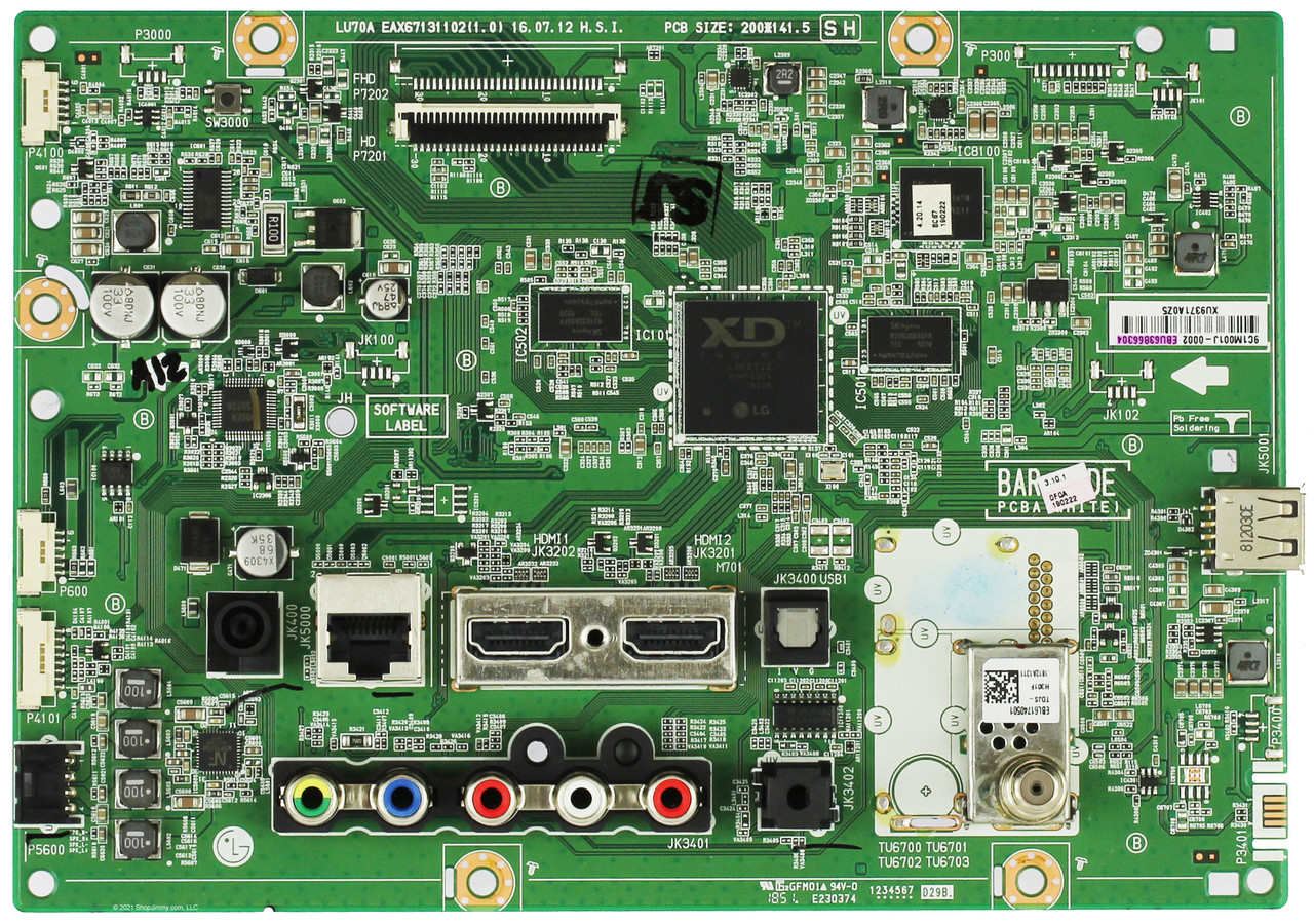 LG EBU63866304 Main Board for 24LH4830-PU.BUSQLPM