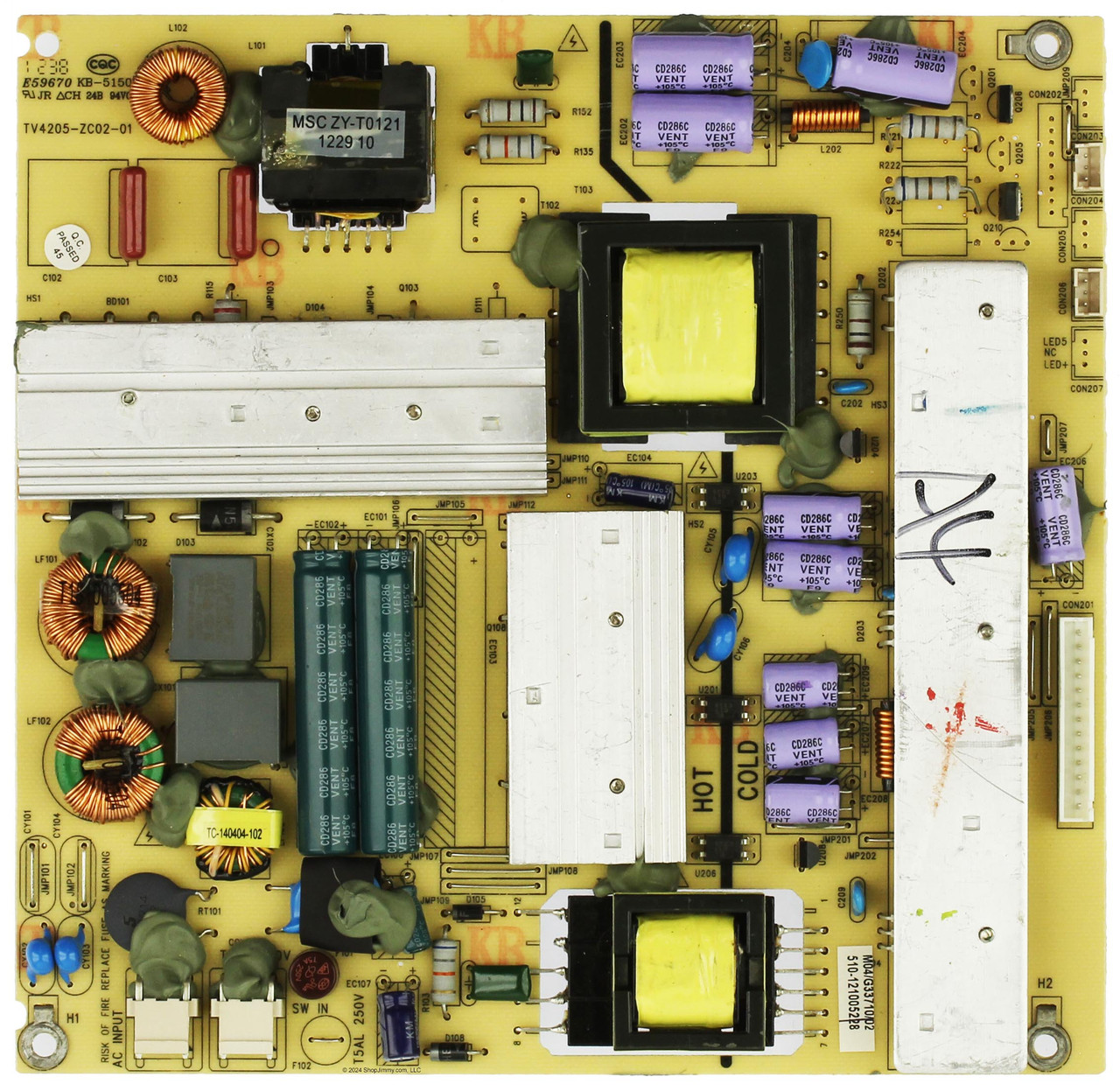 Haier 510-121005228 (TV4205-ZC02-01) Power Supply / LED Board