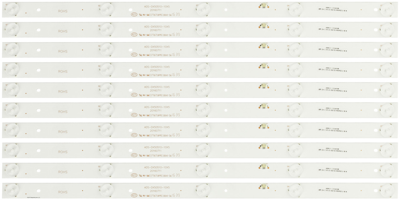 Westinghouse ADS-DX50510-10X5 Replacement LED Strips - 10 Strips