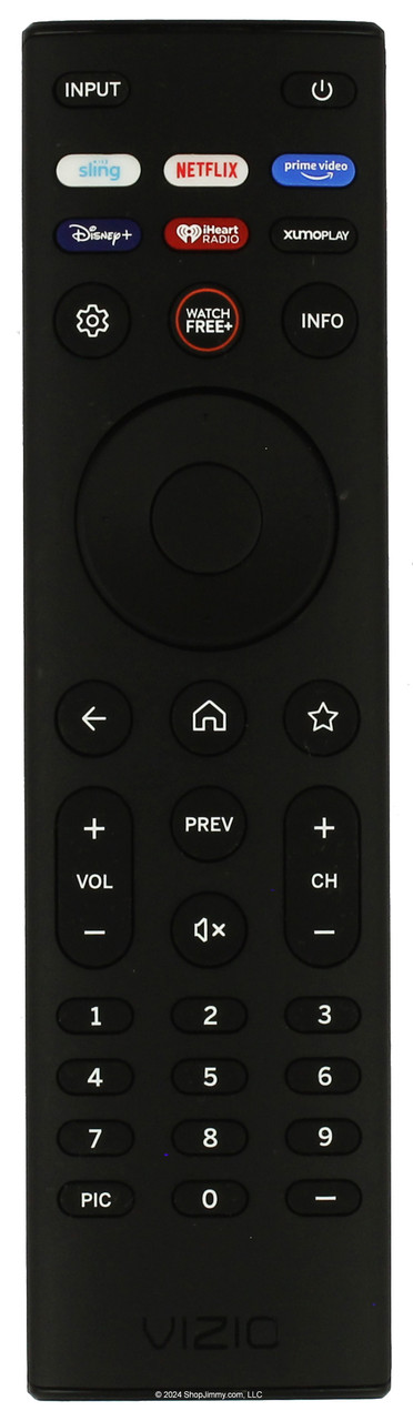 Vizio XRT140V8 Sling Netflix PrimeVideo Disney iHeart Xumo Remote Control--Open