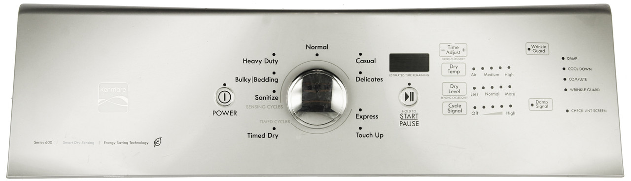 Kenmore Washer W11039005 Control Panel Assembly