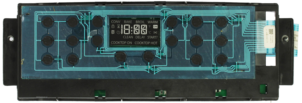 Whirlpool Oven W10885938 Control Board - No Overlay