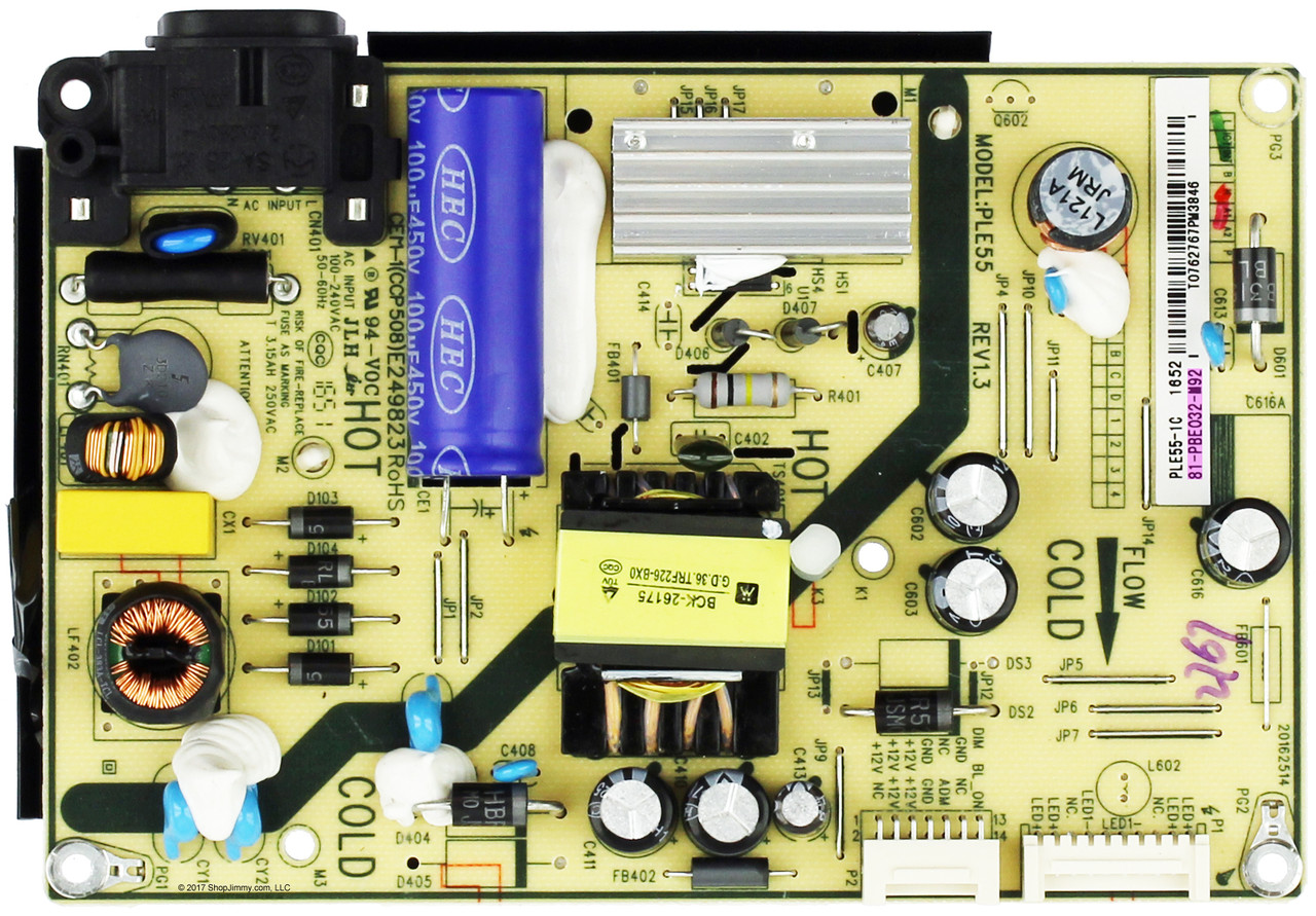 TCL 81-PBE032-M92 (PLE55-1C) Power Supply for 32S305 32S305TEAA
