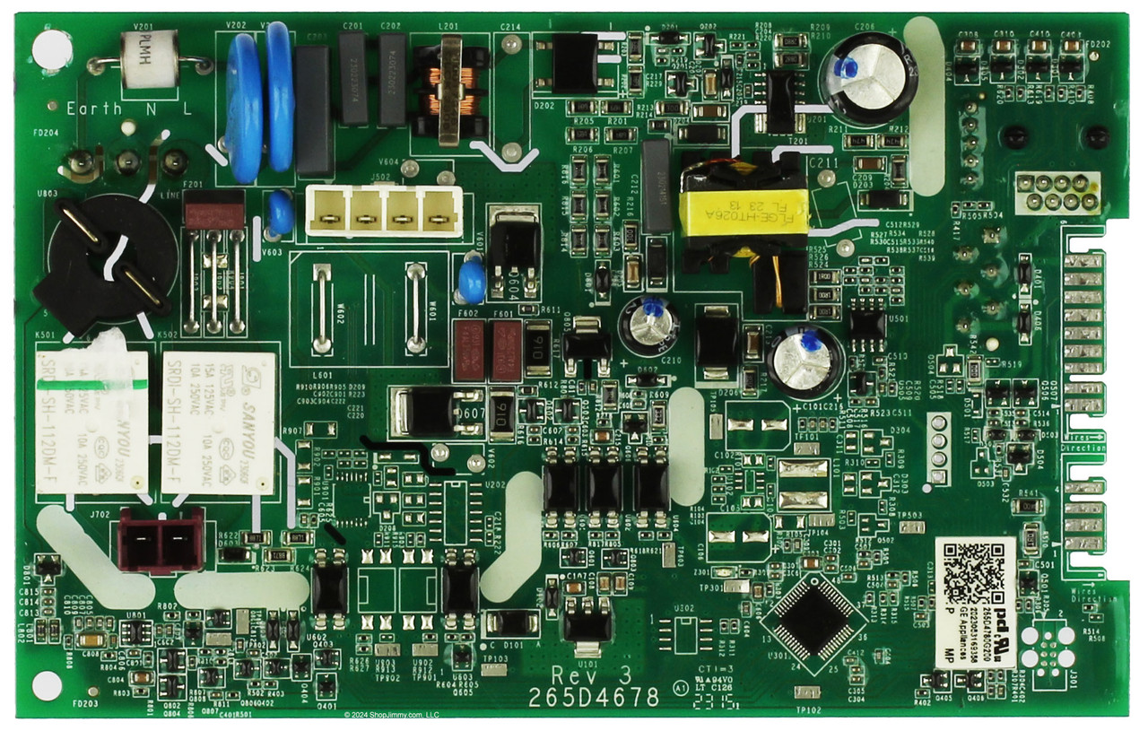 Genuine OEM GE Dishwasher 265D4780G200 Control Board