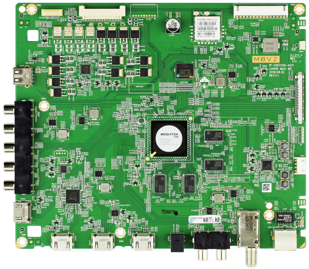その他 FH56RD W11 i7 8GB SSD500GB TV BD Office Y8388504S Vizio Main Board, 0170CAR0JE01M, 1P-0182C00-4011