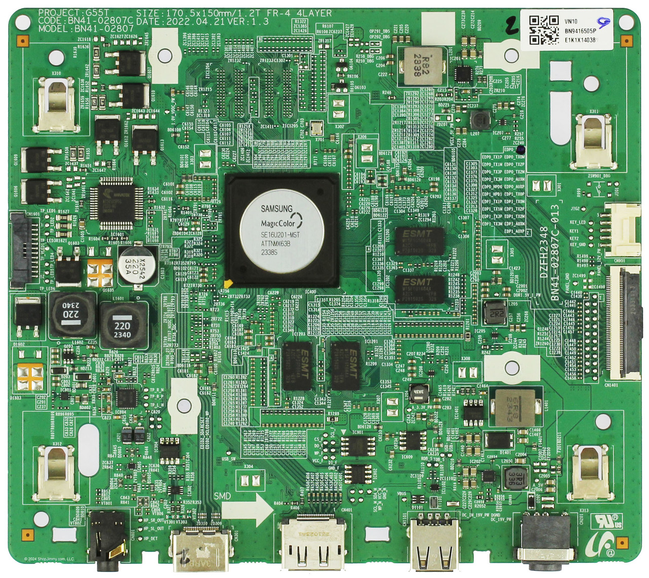 Samsung BN94-16505P Main Board Gaming Monitor 