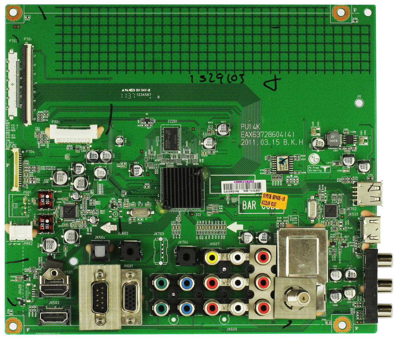 LG EBT61736901 (EAX63728604(4)) Main Board for 60PV400UB.ACCZLHR