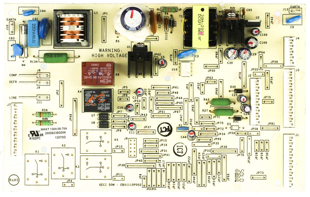 GE Refrigerator 200D6235G008 Main Control Board Assembly