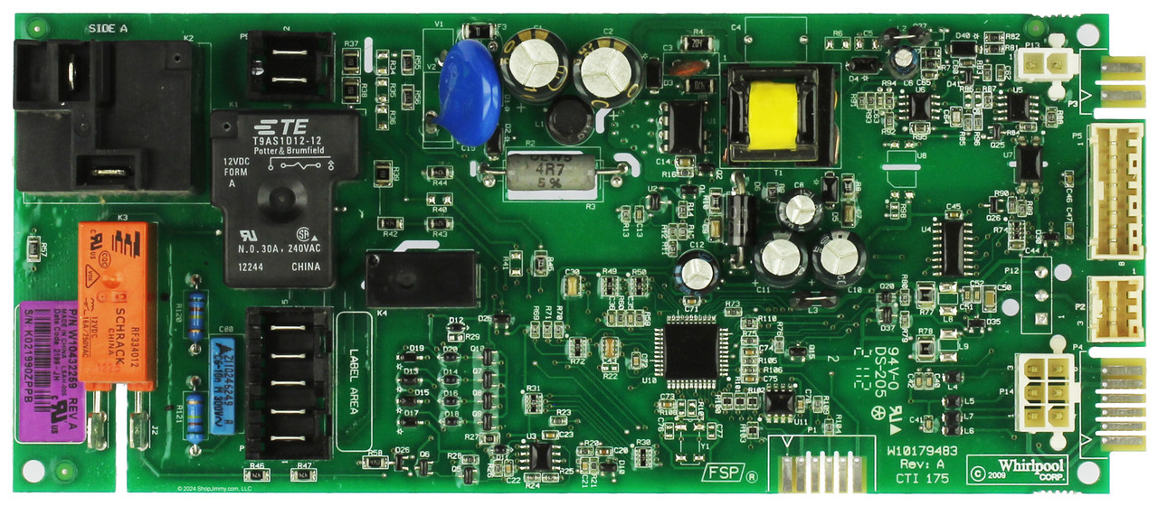 Whirlpool W10432259NH Dryer Main Control Board