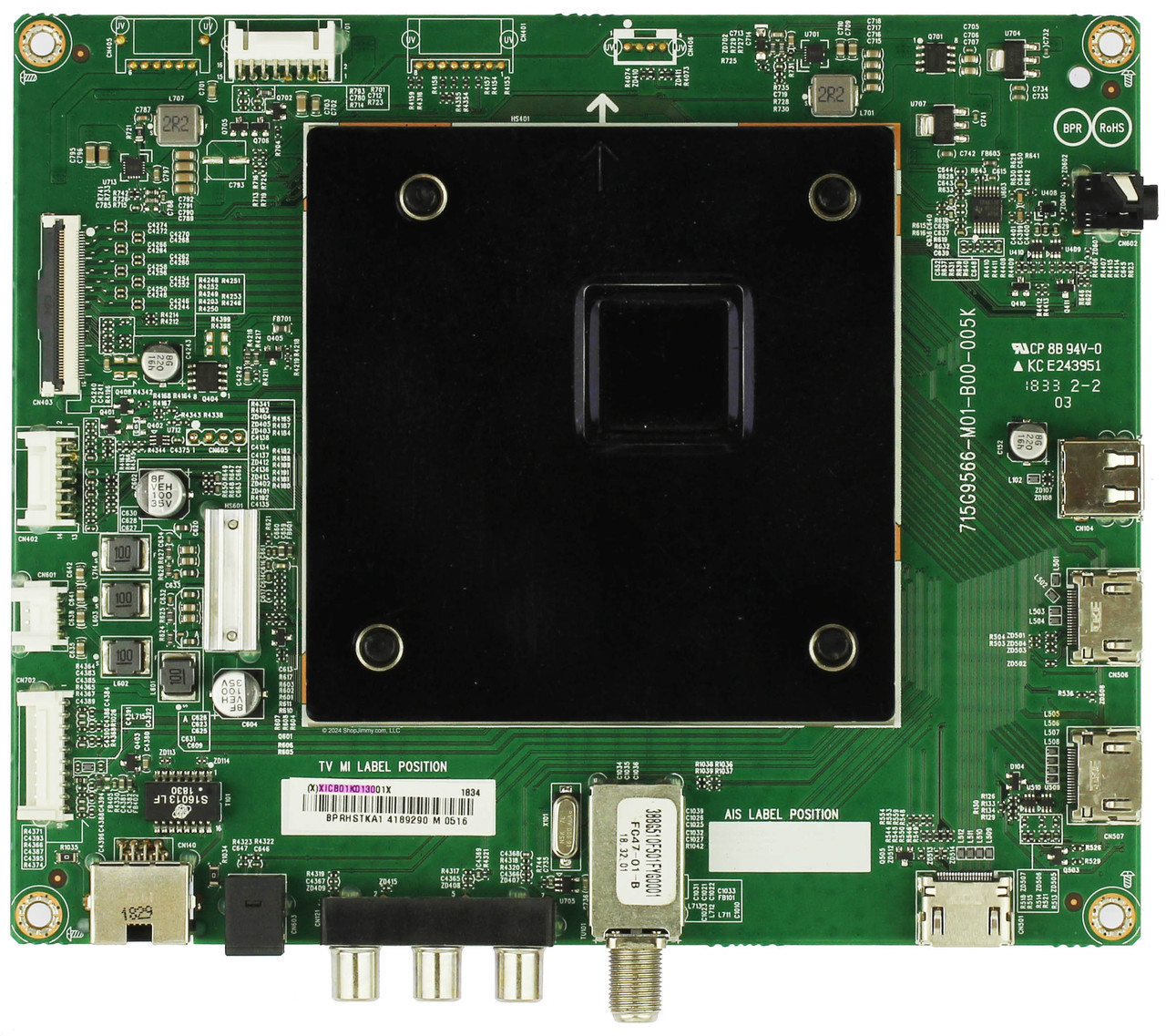 Insignia 756TXICB01K130 Main Board NS-55DF710NA19