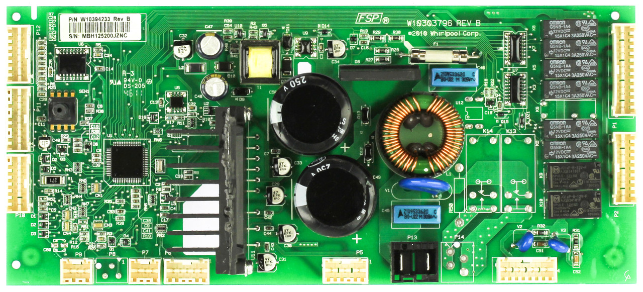 Whirlpool W10394233NH Main Control Board-No Housing