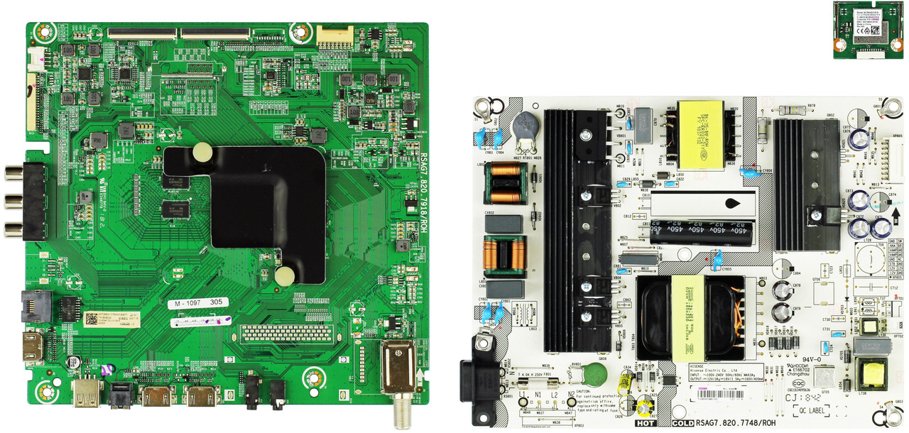 Hisense 43H6E Complete LED TV Repair Parts Kit VERSION 1 (SEE NOTE)