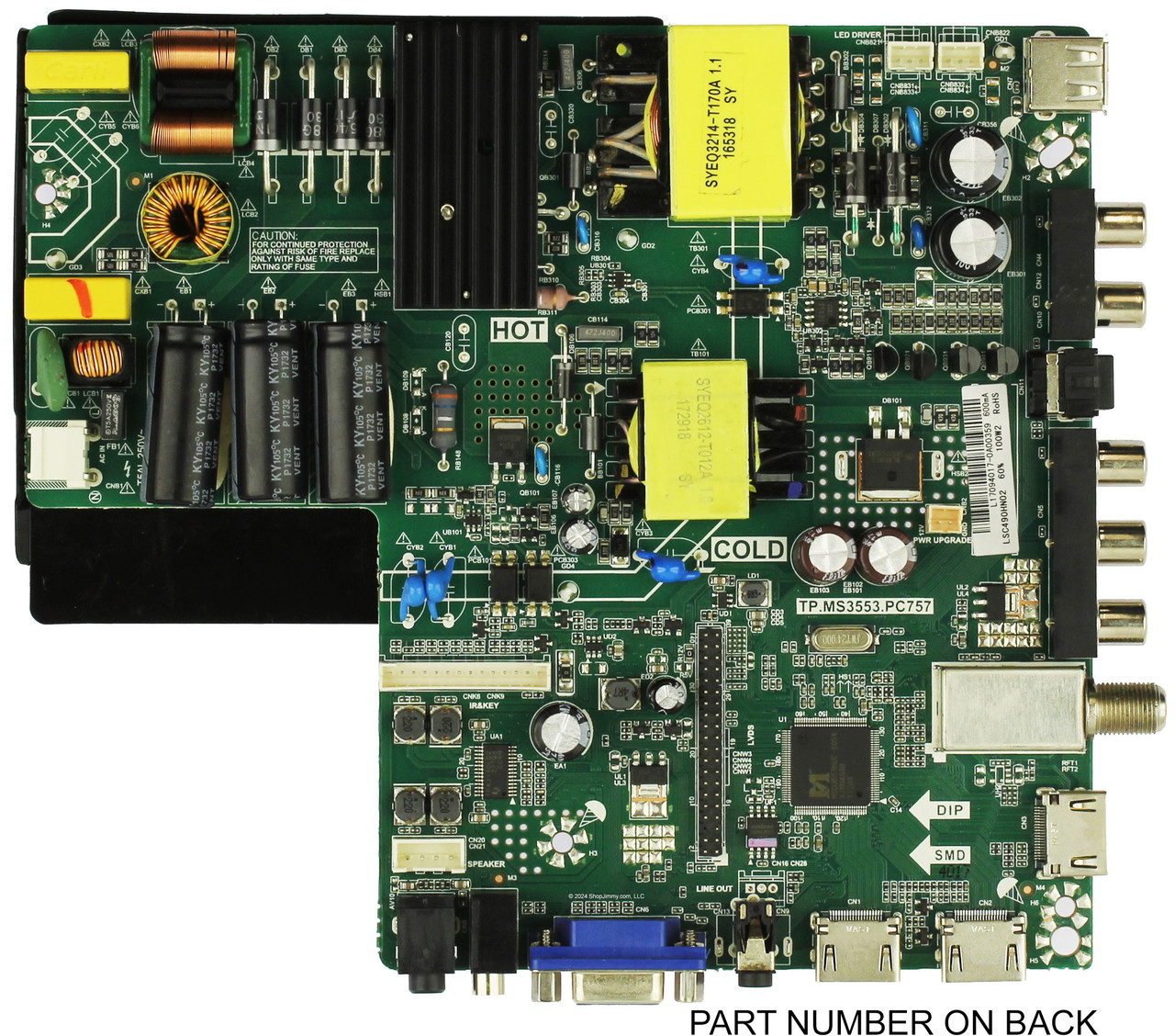 Rca AE0011234 Main / Power Supply Board