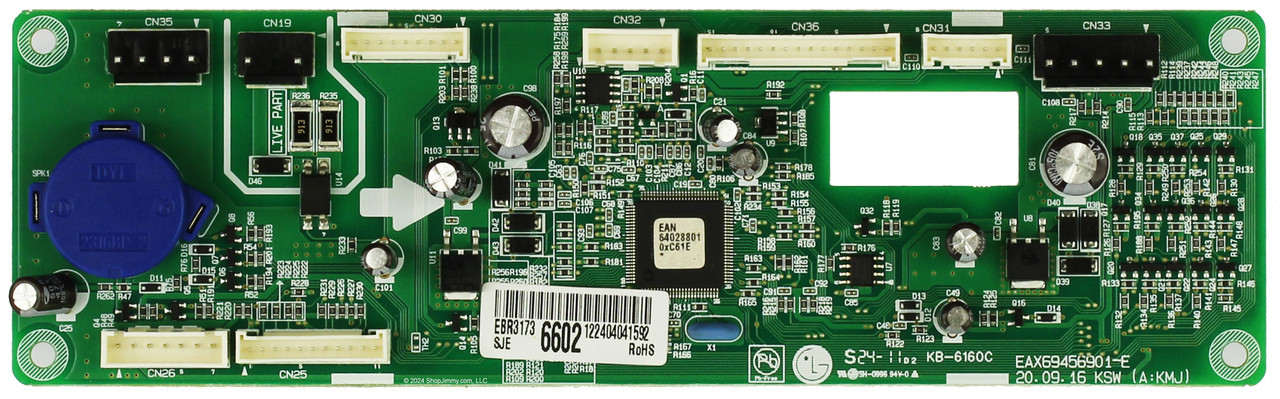 LG EBR31736602 Range Oven Control Board