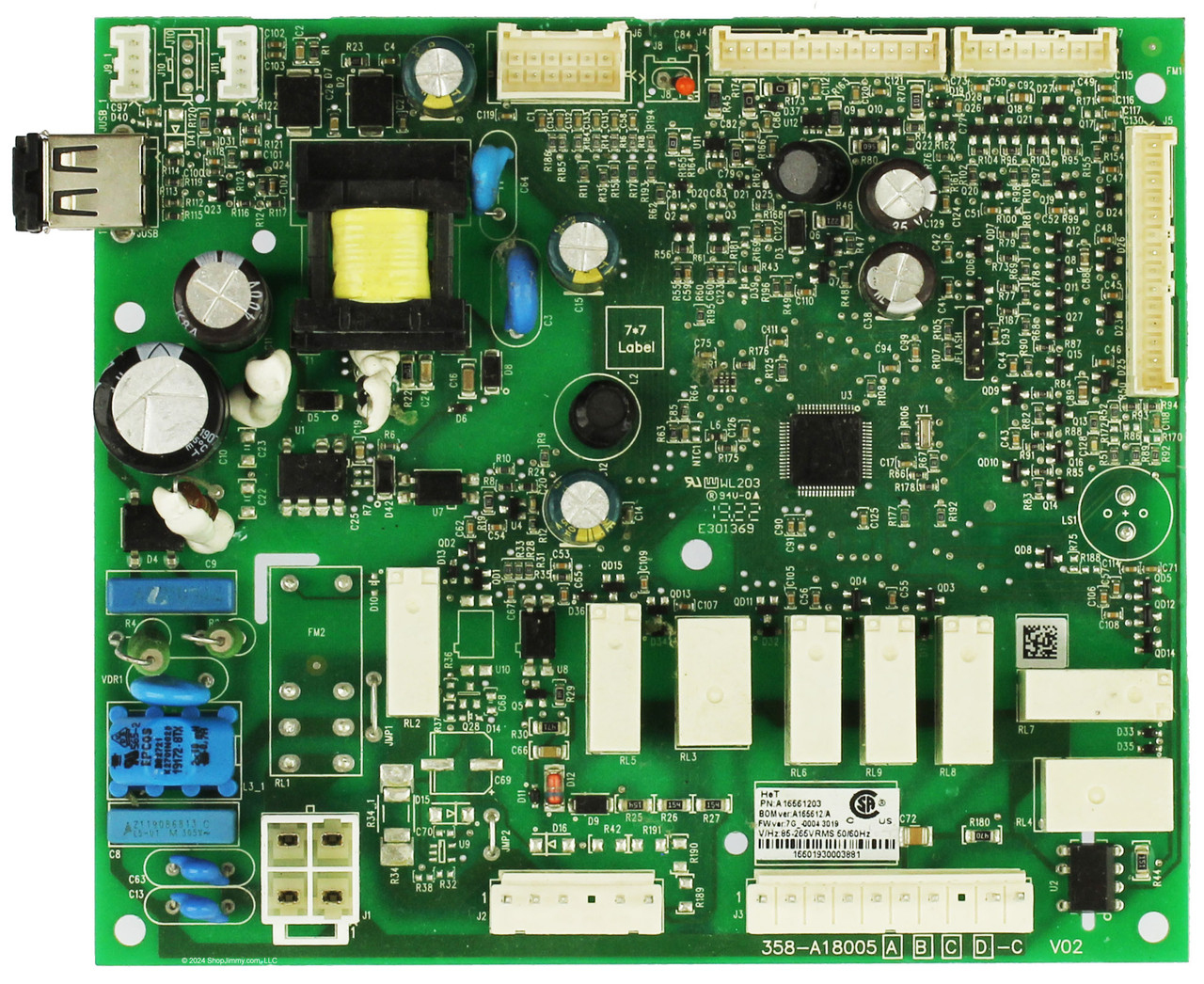 Frigidaire Electrolux A16561203 5304521260 Refrigerator Power Control Board