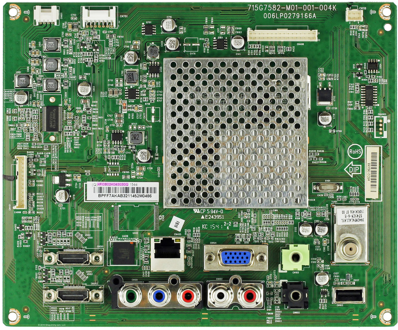 Vizio 756TXFCB02K0430 Main Board for E28H-C1 (LTT3THBR / LTT3THBS)