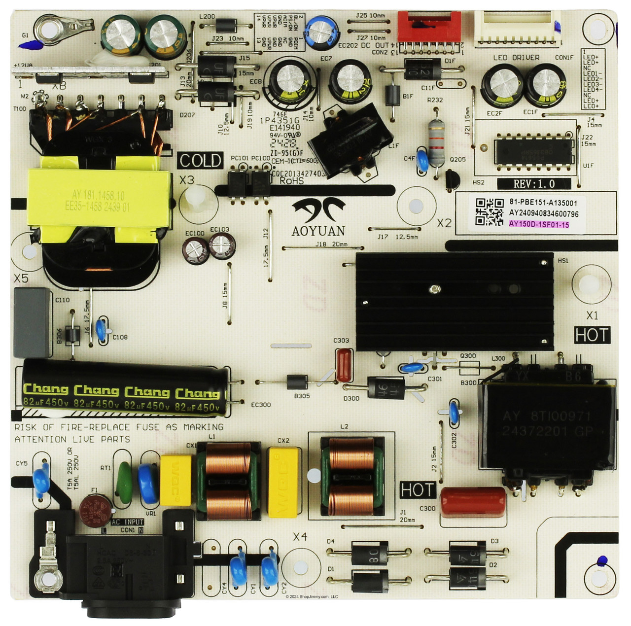 Storm TV AY150D-1SF01-15 Power Supply Board