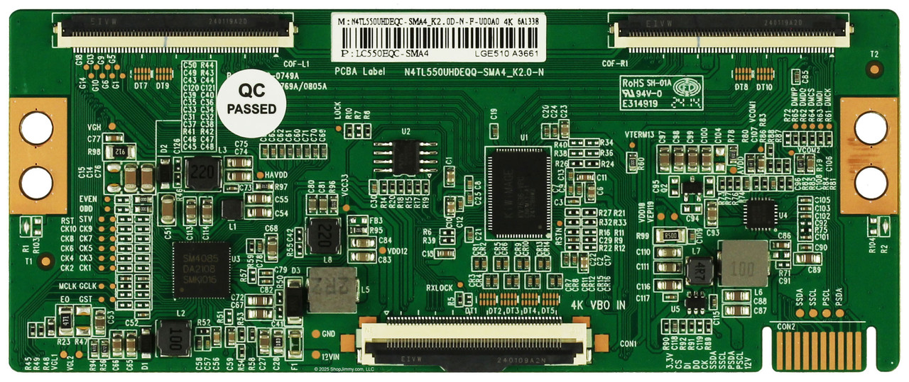 Onn N4TL550UHDEQC-SMA4 T-Con Board
