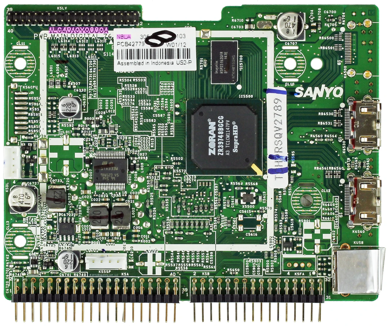 Sanyo 1LG4B10Y0880A N8LA (1LG4B10Y0880A, N8LA) Digital Board