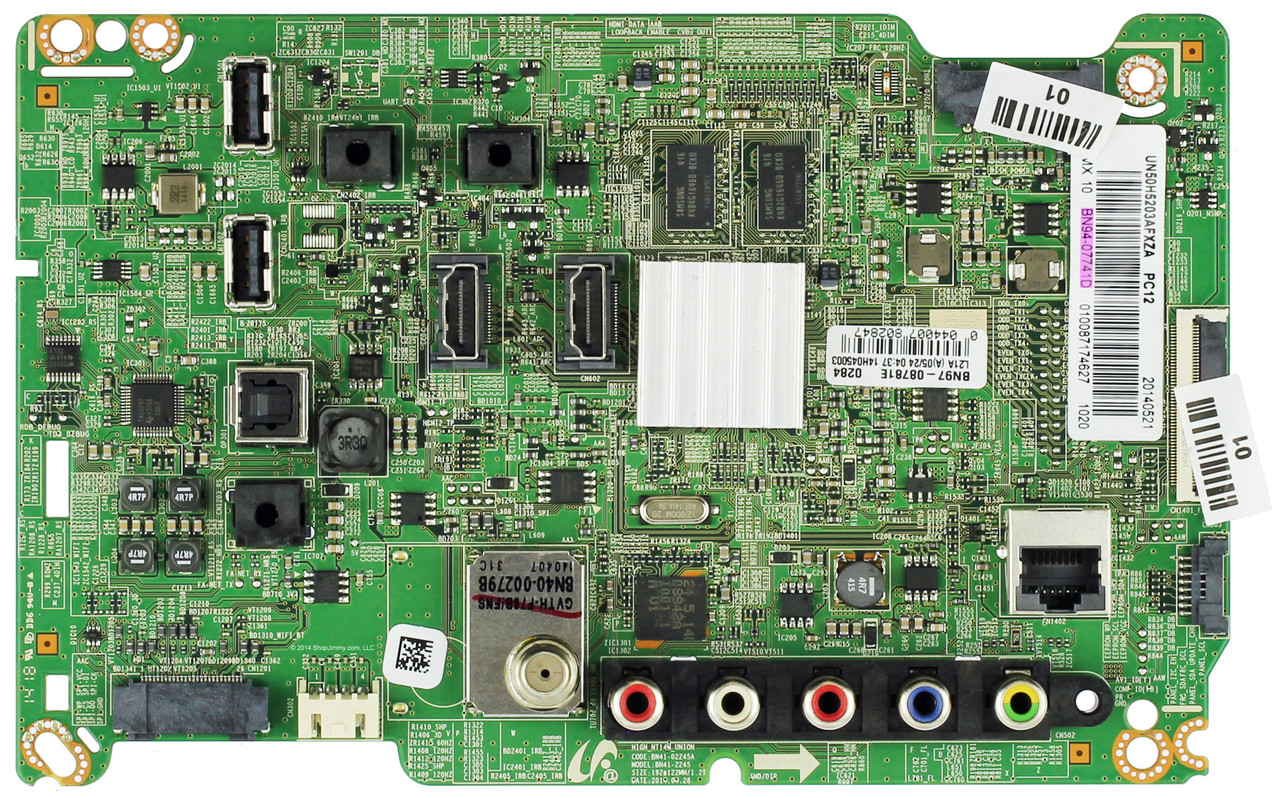 Samsung BN94-07741D Main Board for UN50H5203AFXZA (Version MH01)
