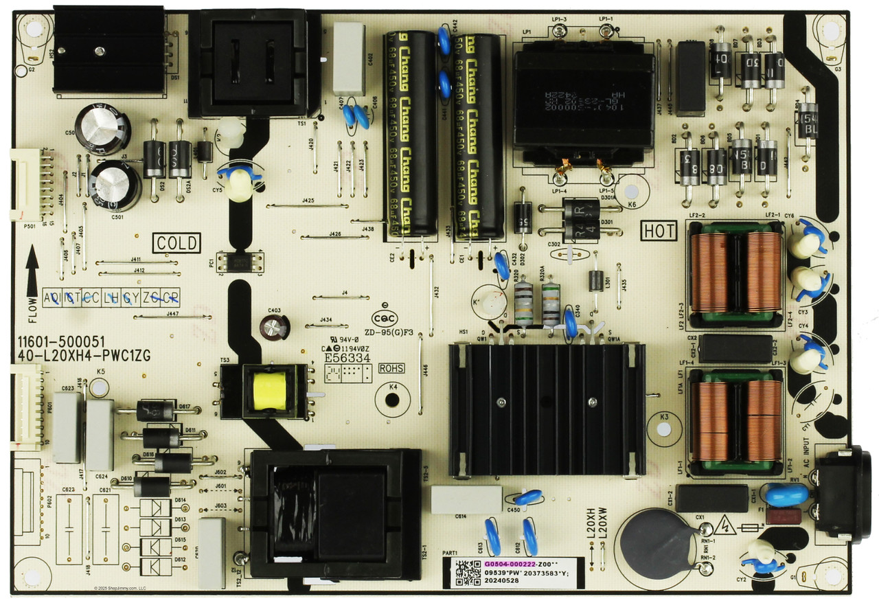 TCL G0504-000222 Power Supply Board
