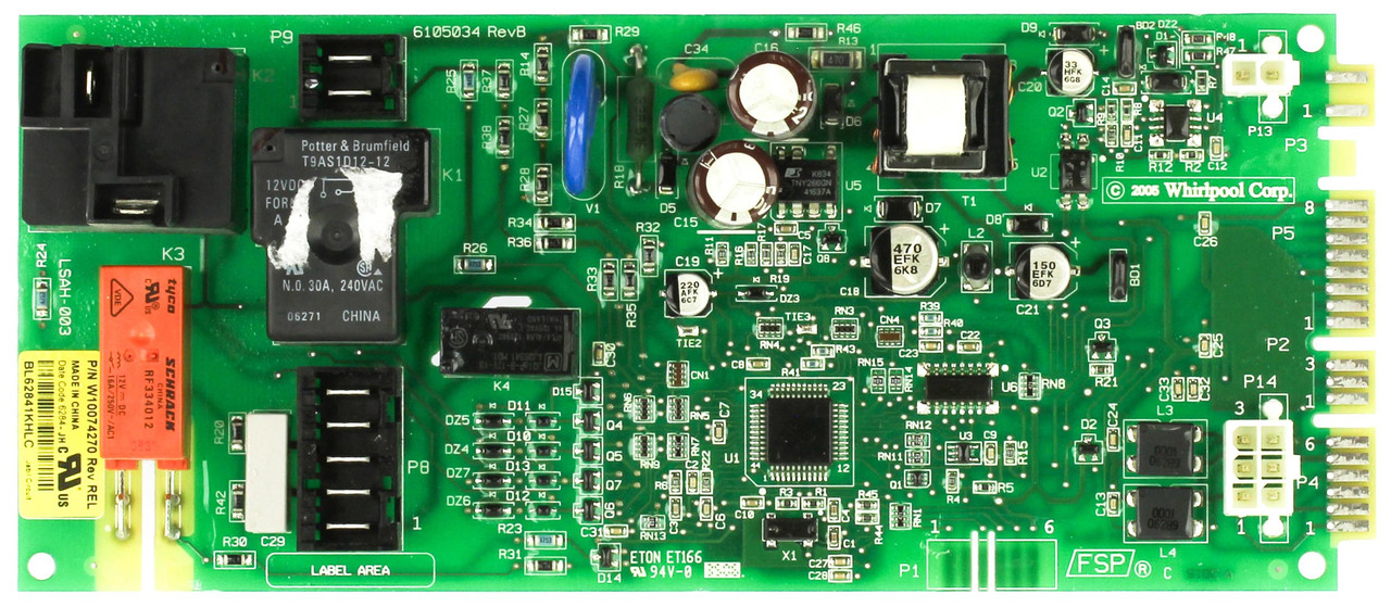 Whirlpool W10074270NH Dryer Control Board-No Housing