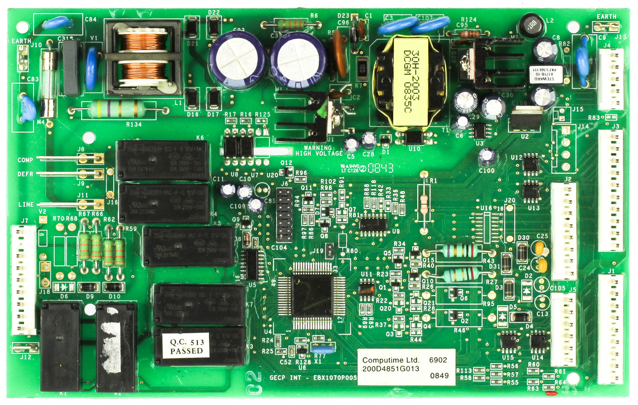 GE 200D4851G013 WR55X26733 Refrigerator Control Board