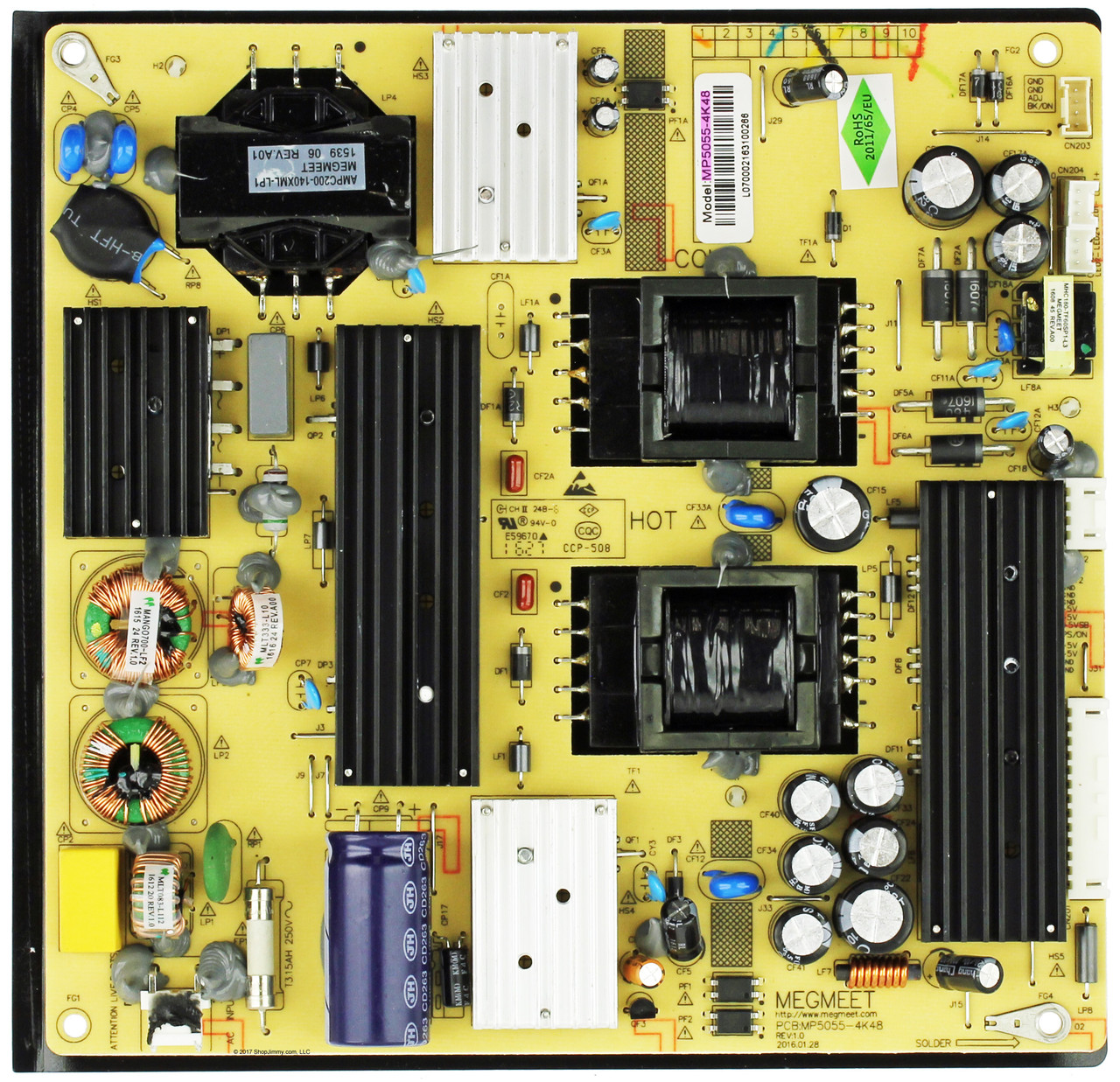 Westinghouse MP5055-4K48 Power Supply/LED Driver Board