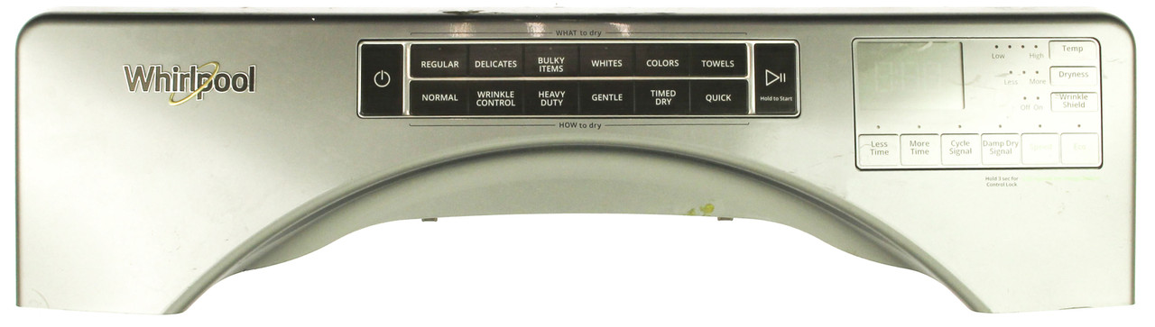 Whirlpool W11296386 Dryer Electronic Touchpad Control Panel