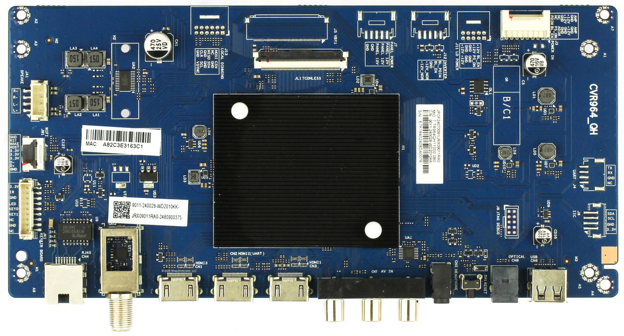Westinghouse 9011-240028-WD2010KK Main Board for WR43UT4212
