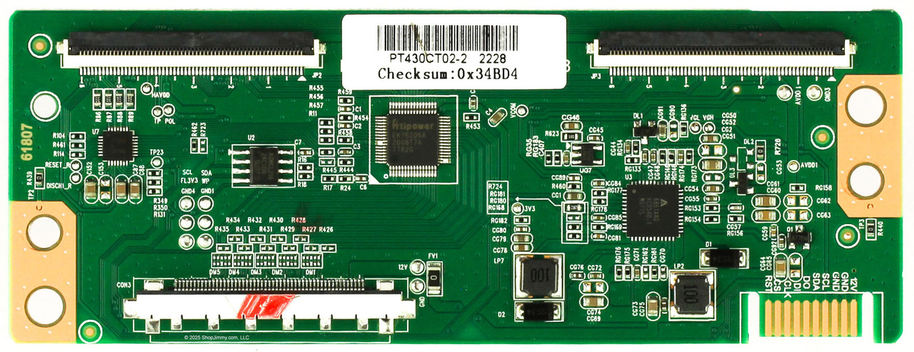 Sceptre PT430CT02-2 T-Con Board