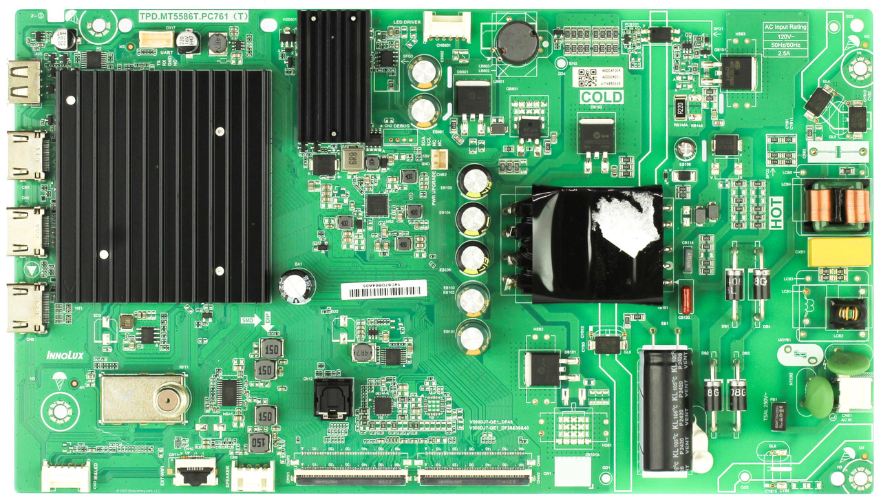 Vizio Main Board / Power Supply 6M03A000GN00J for V4K50C-0809