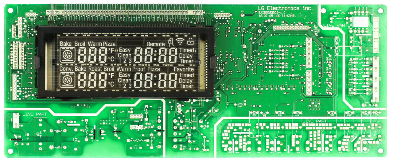 LG EBR80595315 Oven Range Control Board