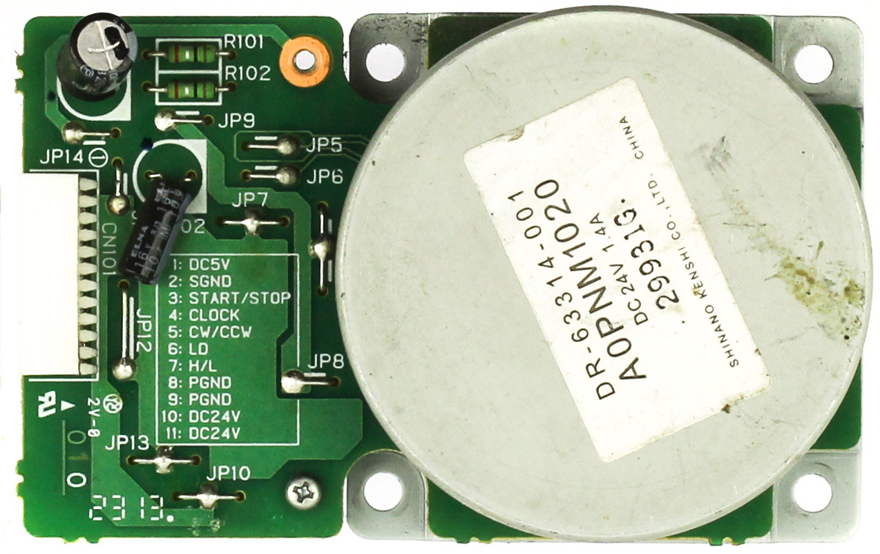 Shinano Kenshi DR-63314-001 A0PNM1020 DC Motor 24V 1.4A 