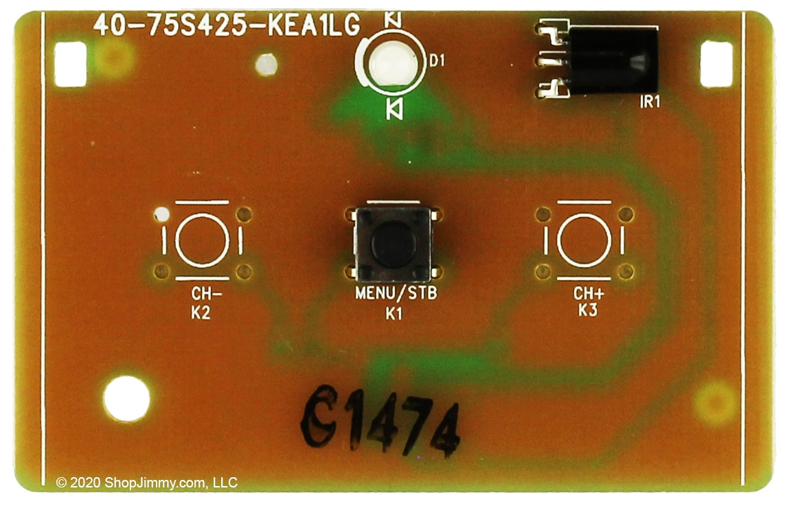 TCL 08-75V6001-FB300AA Key Controller IR Sensor Board