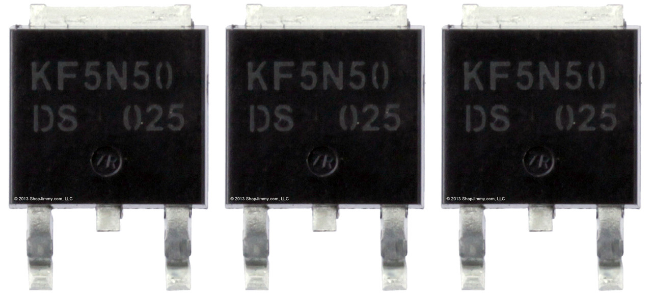 KEC KF5N50DS N Channel Mos Field Effect Transistor (3-Pack)