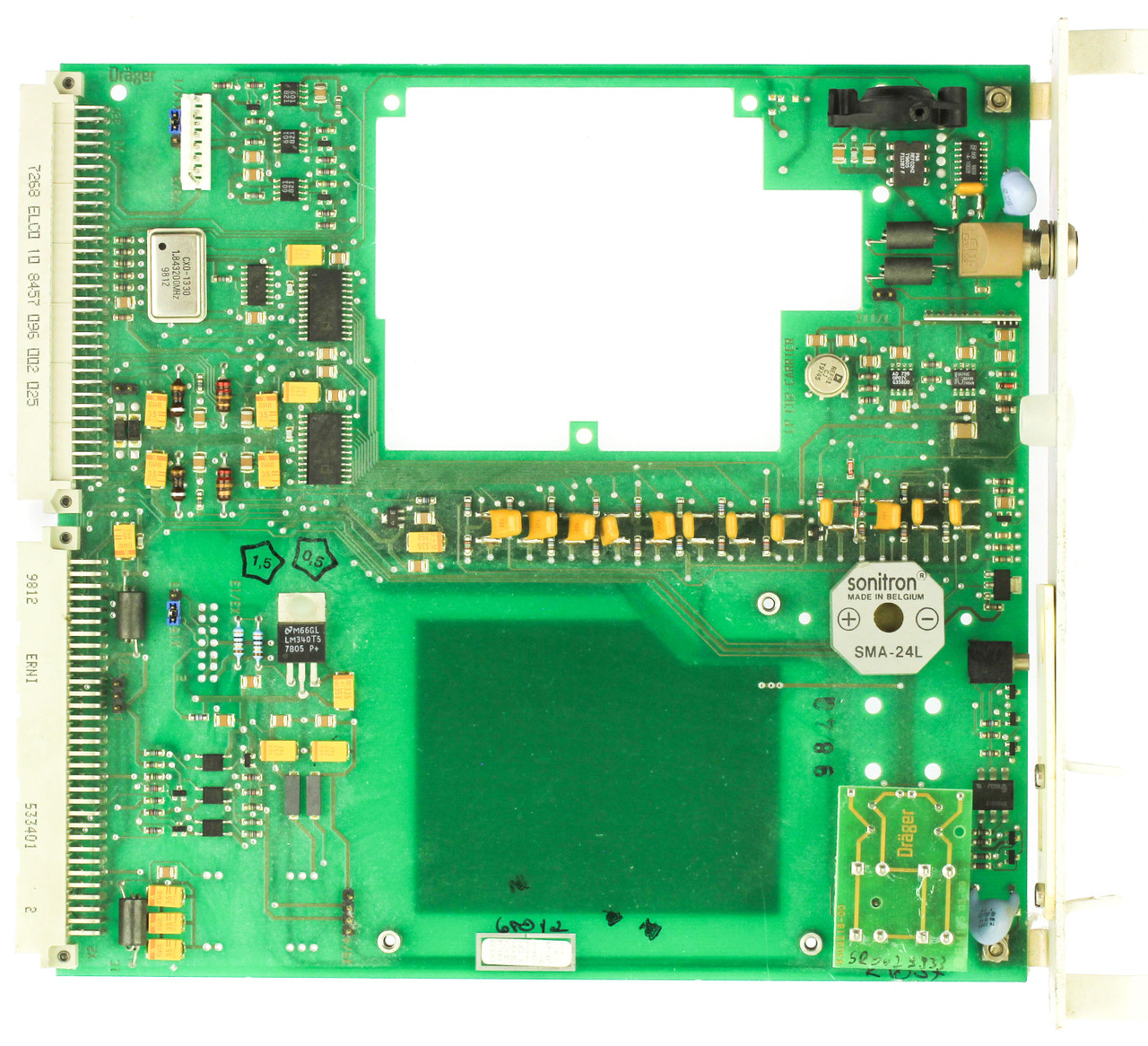 Drager 8306611 Evita 2 Dura Ventilator Control Board