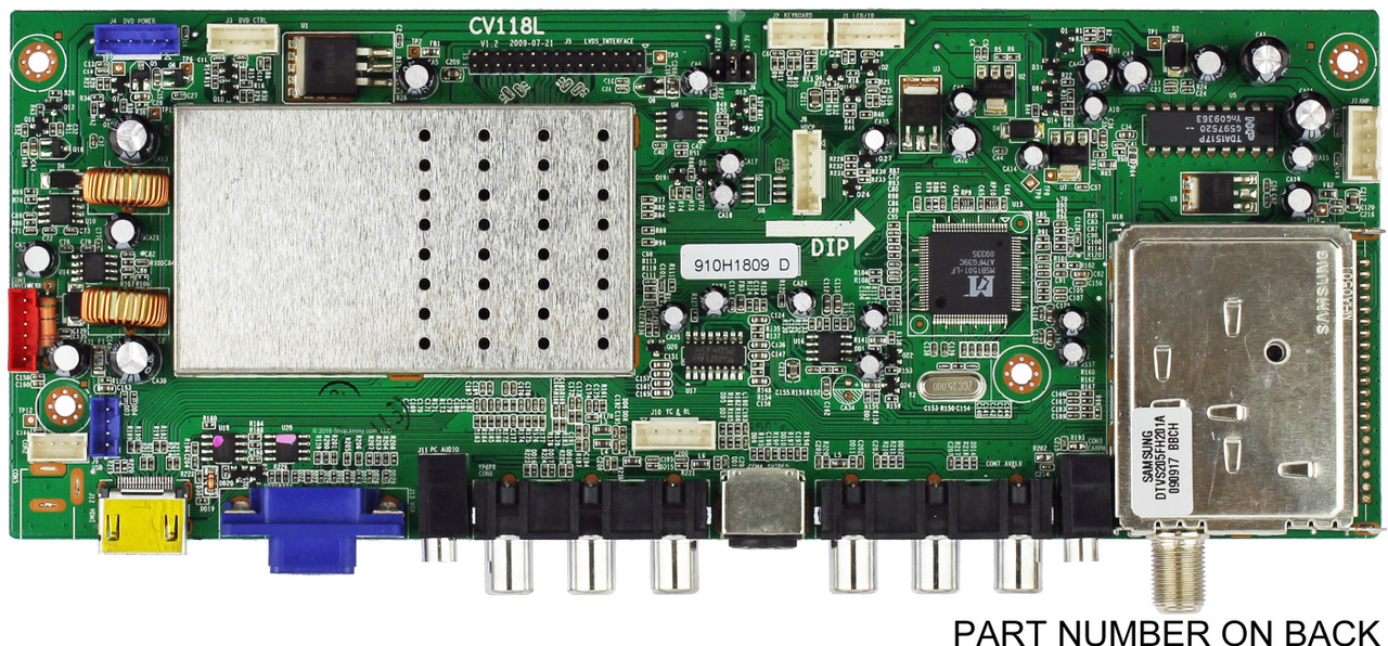 Curtis 910H1809 Main Board for LCDVD193A