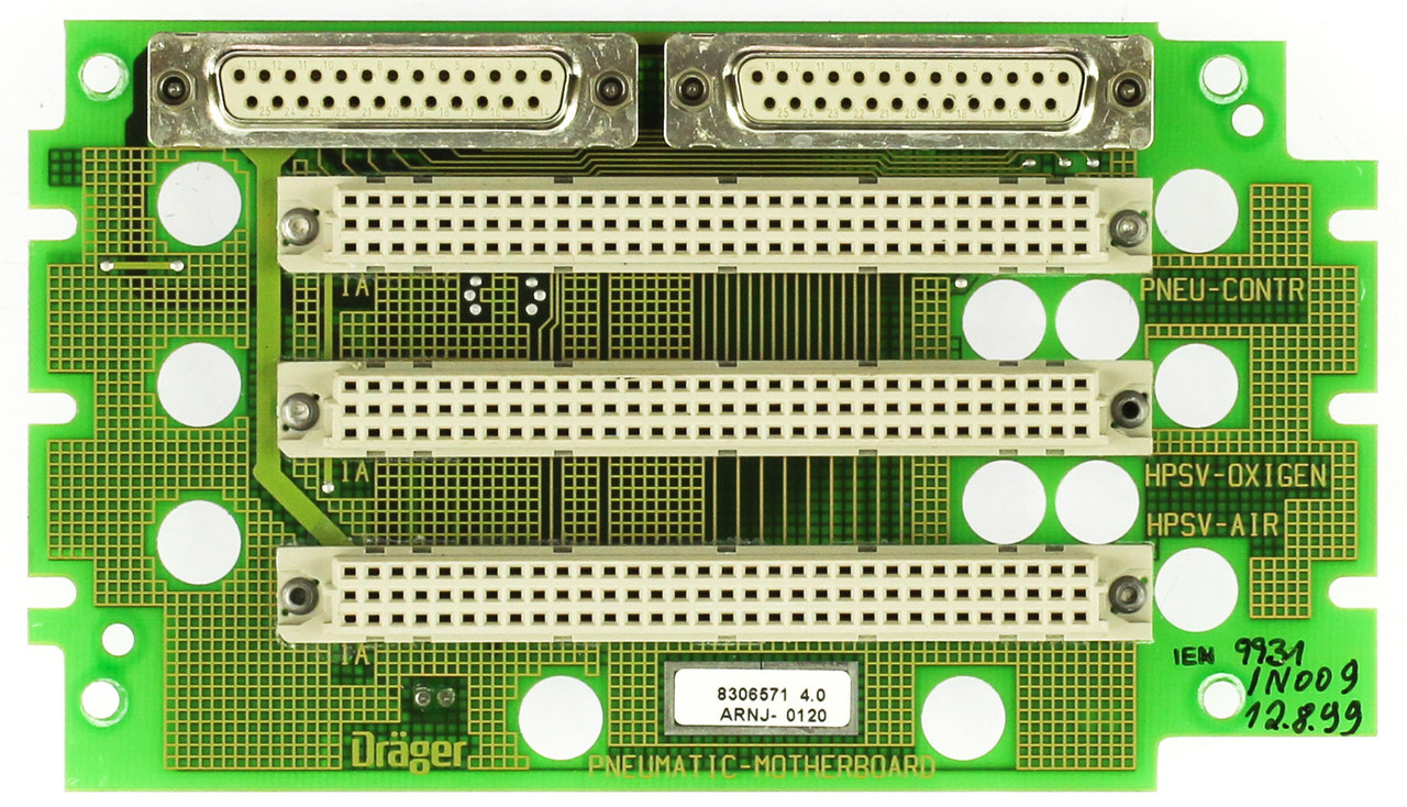 Drager 8306571 Evita 2 Dura Ventilator Control Board