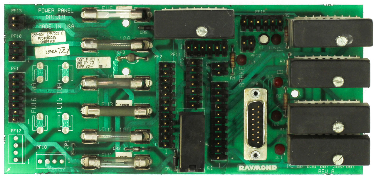 Raymond Forklift 838-007-379/002 Power Panel Driver Card Assembly
